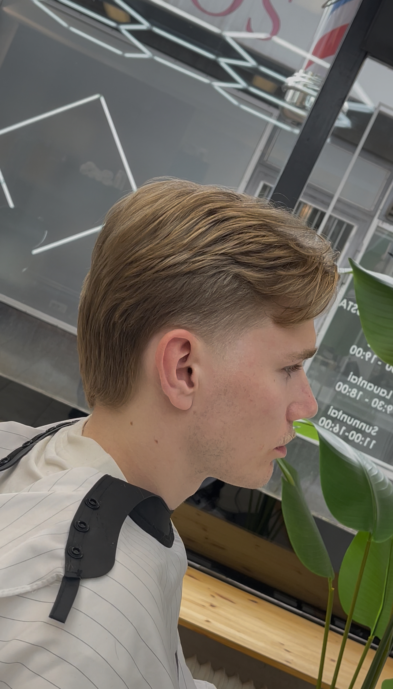 Blonde fade haircut